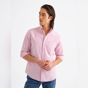 J.CREW American Pima cotton oxford shirt in pink M